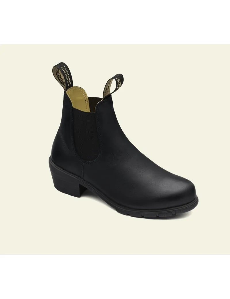 1671 BLUNDSTONE HEEL BLACK LEATHER