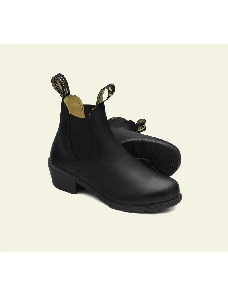 1671 BLUNDSTONE HEEL BLACK LEATHER