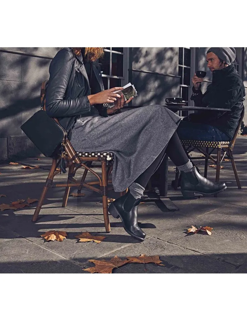 1671 BLUNDSTONE HEEL BLACK LEATHER