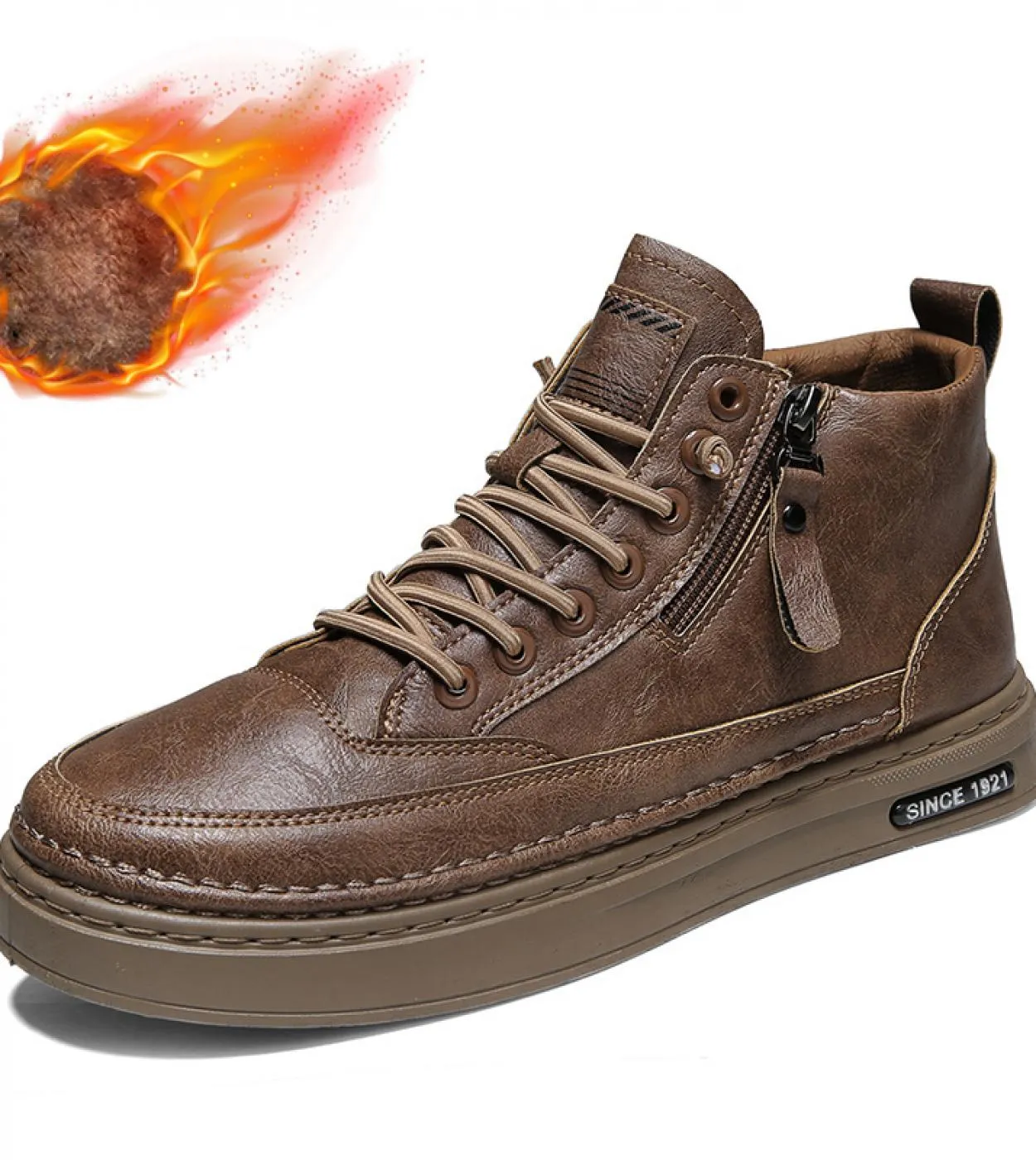 2022 Stivali da uomo invernali di moda Peluche Stivaletti caldi Scarpe da lavoro impermeabili in cotone per uomo Scarpe basse da