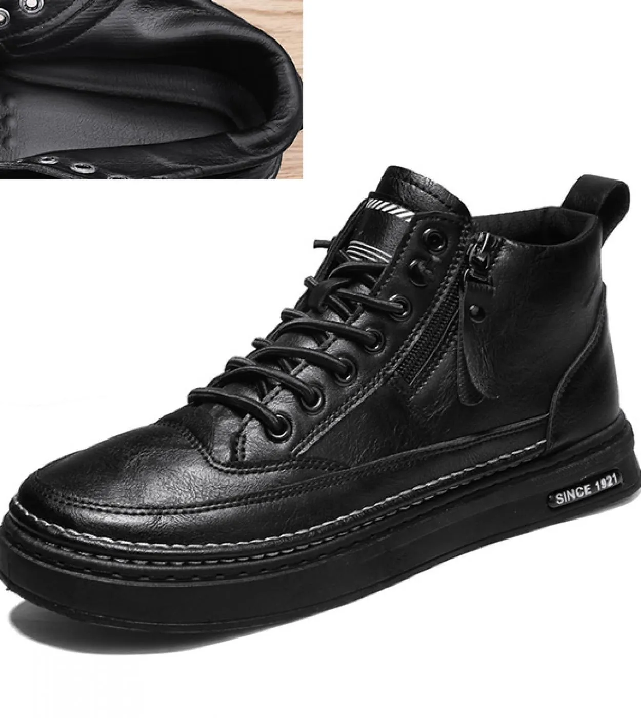2022 Stivali da uomo invernali di moda Peluche Stivaletti caldi Scarpe da lavoro impermeabili in cotone per uomo Scarpe basse da