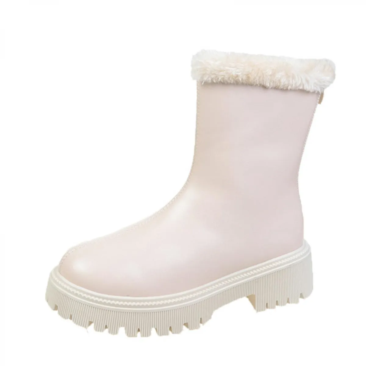 2023 inverno donna piattaforma scarpe alte al ginocchio tacco medio stivali Chelsea corti in peluche nuovo vestito stivali firma