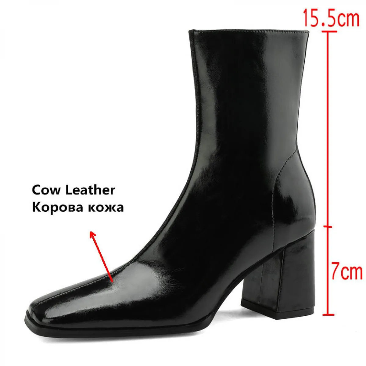 2024 Lady Basic Stivaletti da donna Stretch Inverno Spessi Tacchi alti Scarpe da lavoro in vera pelle Donna Taglia 34 42