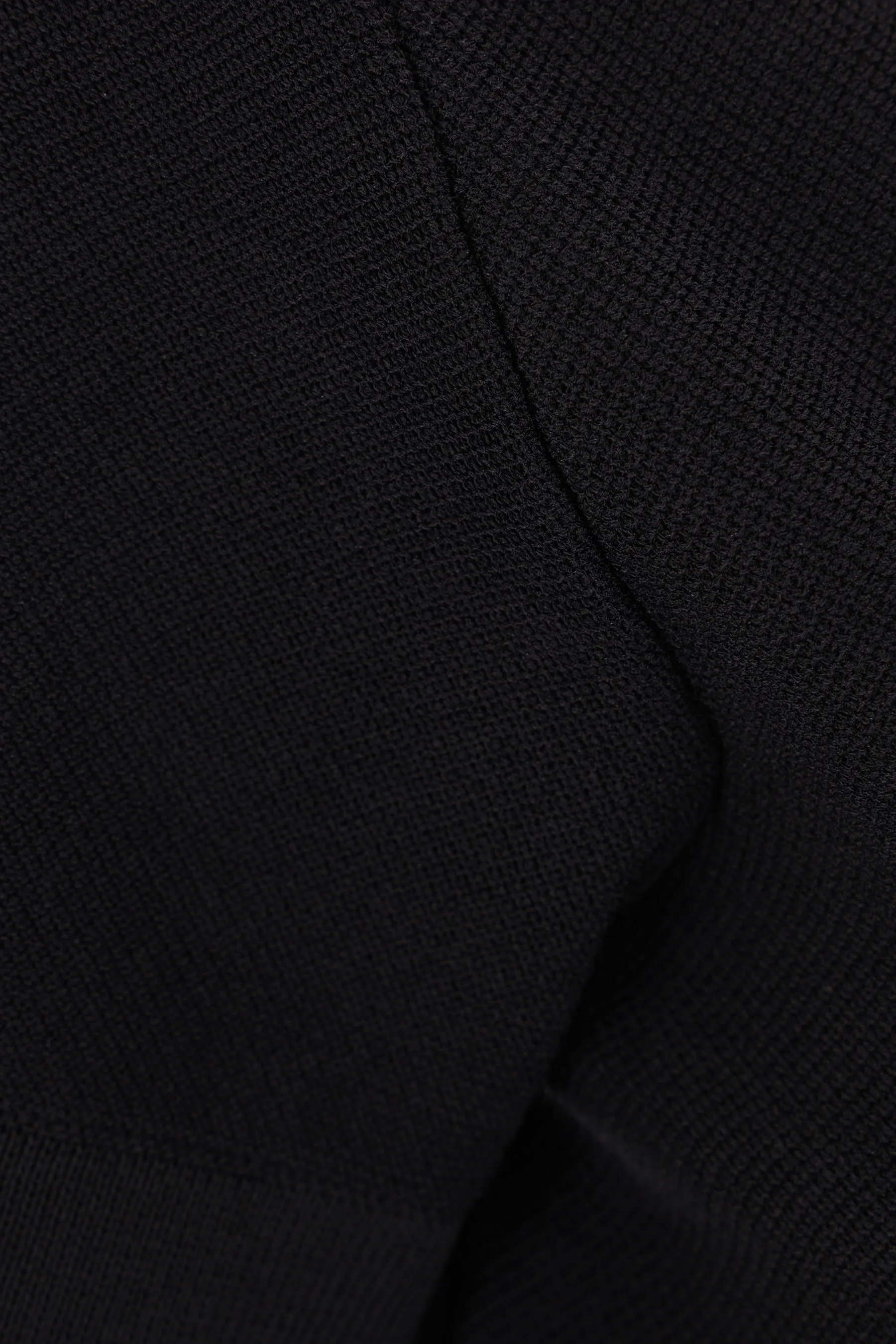 ALAIA top con cappuccio in maglia piqué