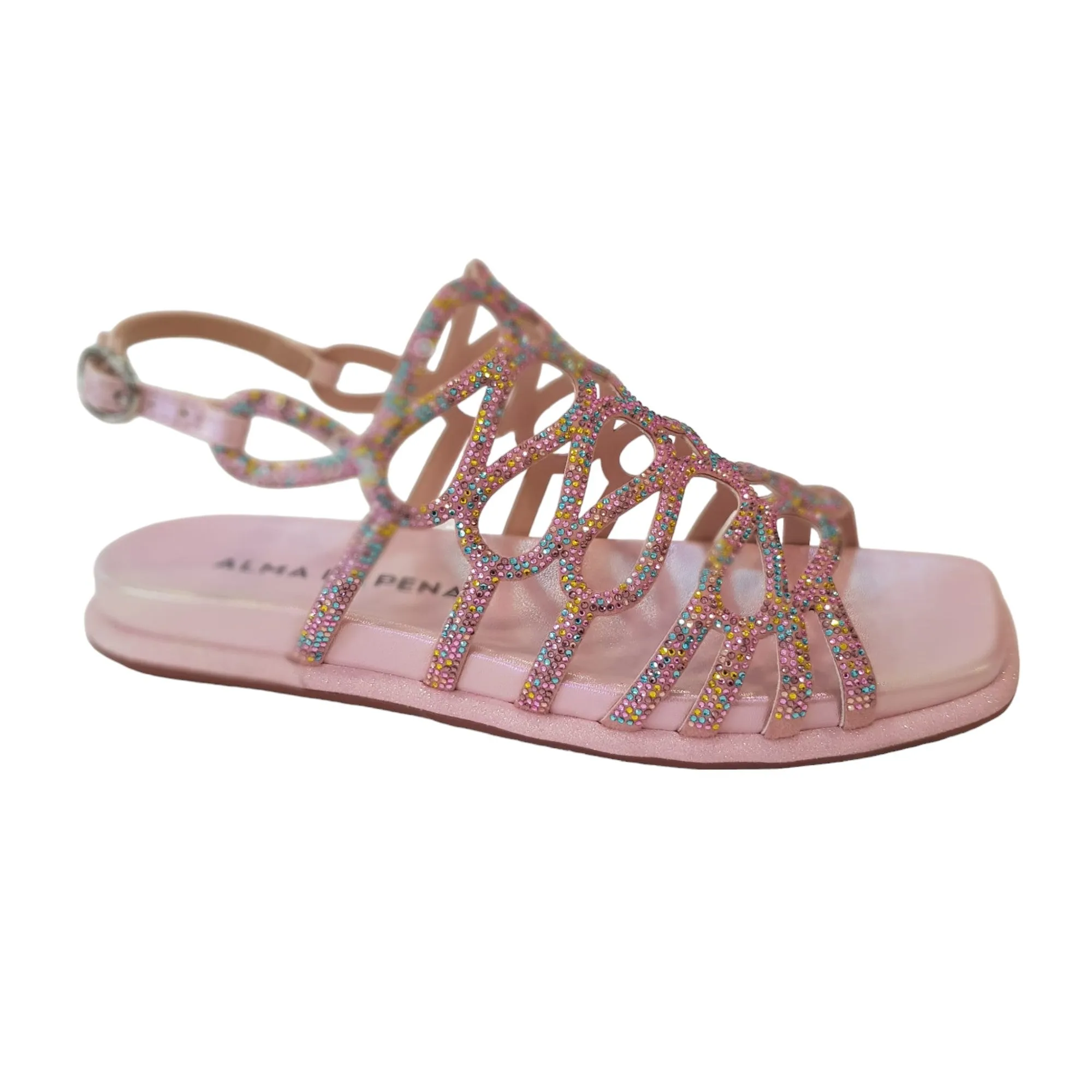 Alma en Pena Sandalo Donna Pelle rosa Rif. 91