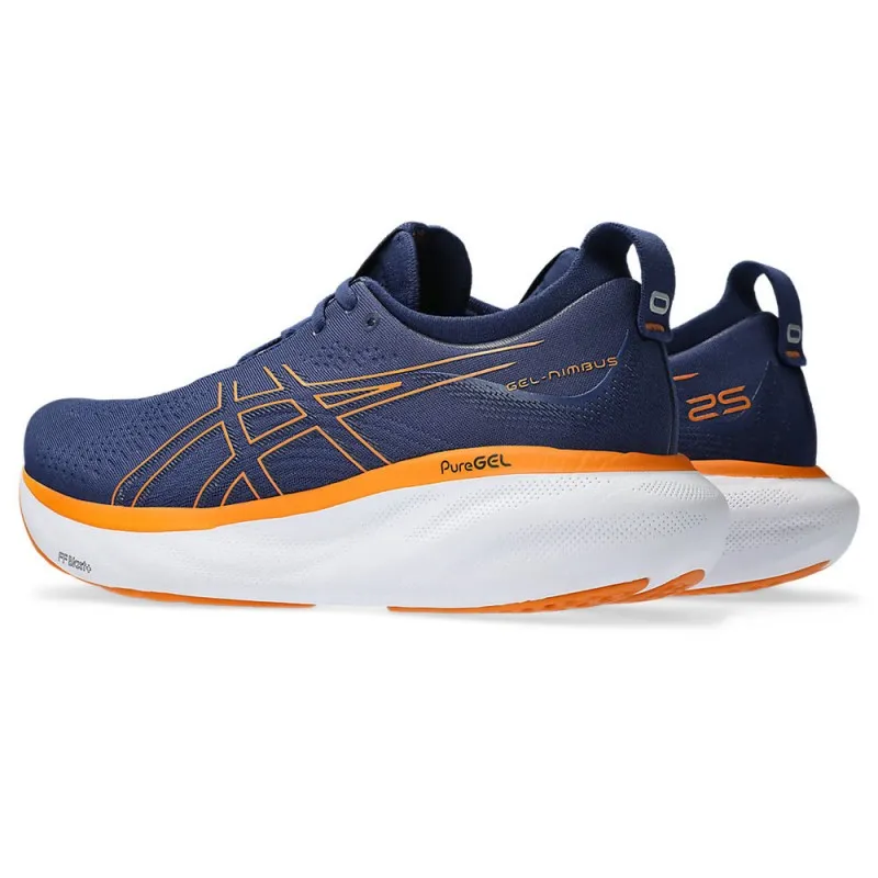 Asics Gel-Nimbus 25 Blu Arancio - Scarpe Running Uomo