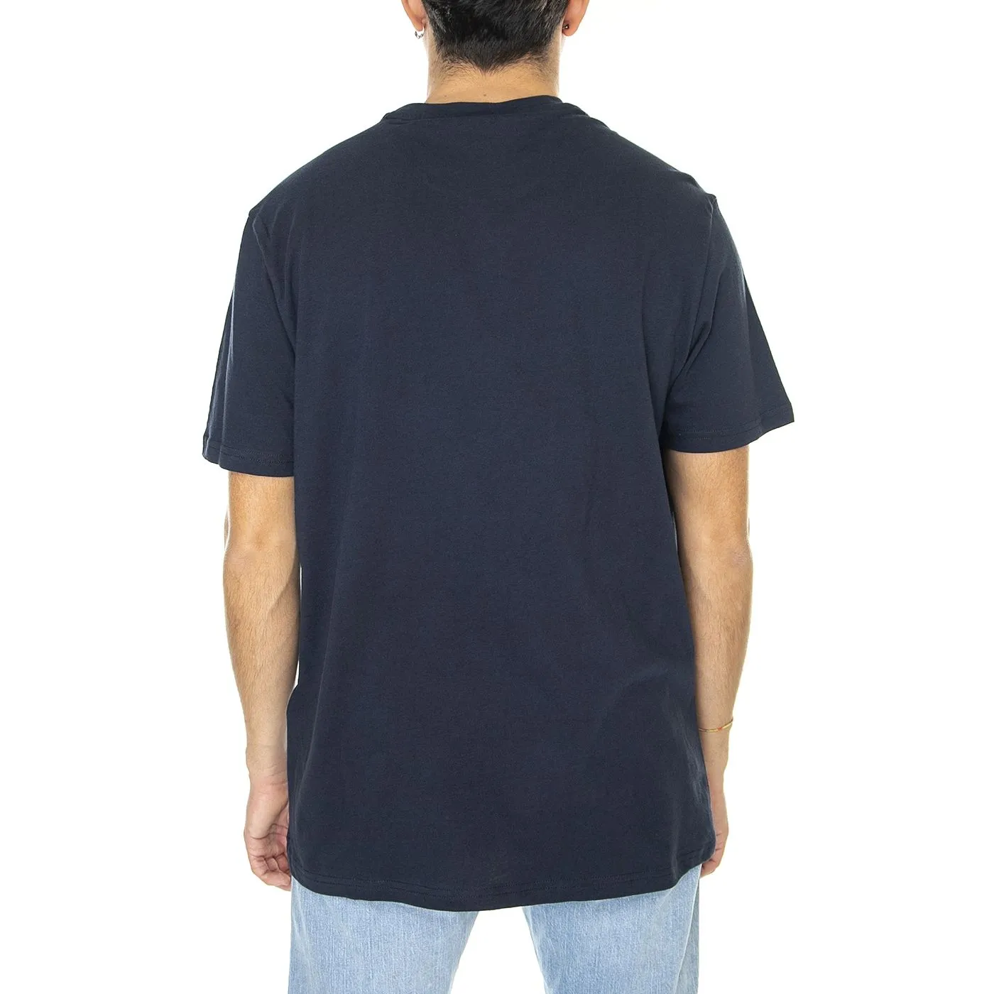 Ben Sherman Smashed Guitar Union Jack Tee Dark Navy - Maglietta Girocollo Uomo Blu    