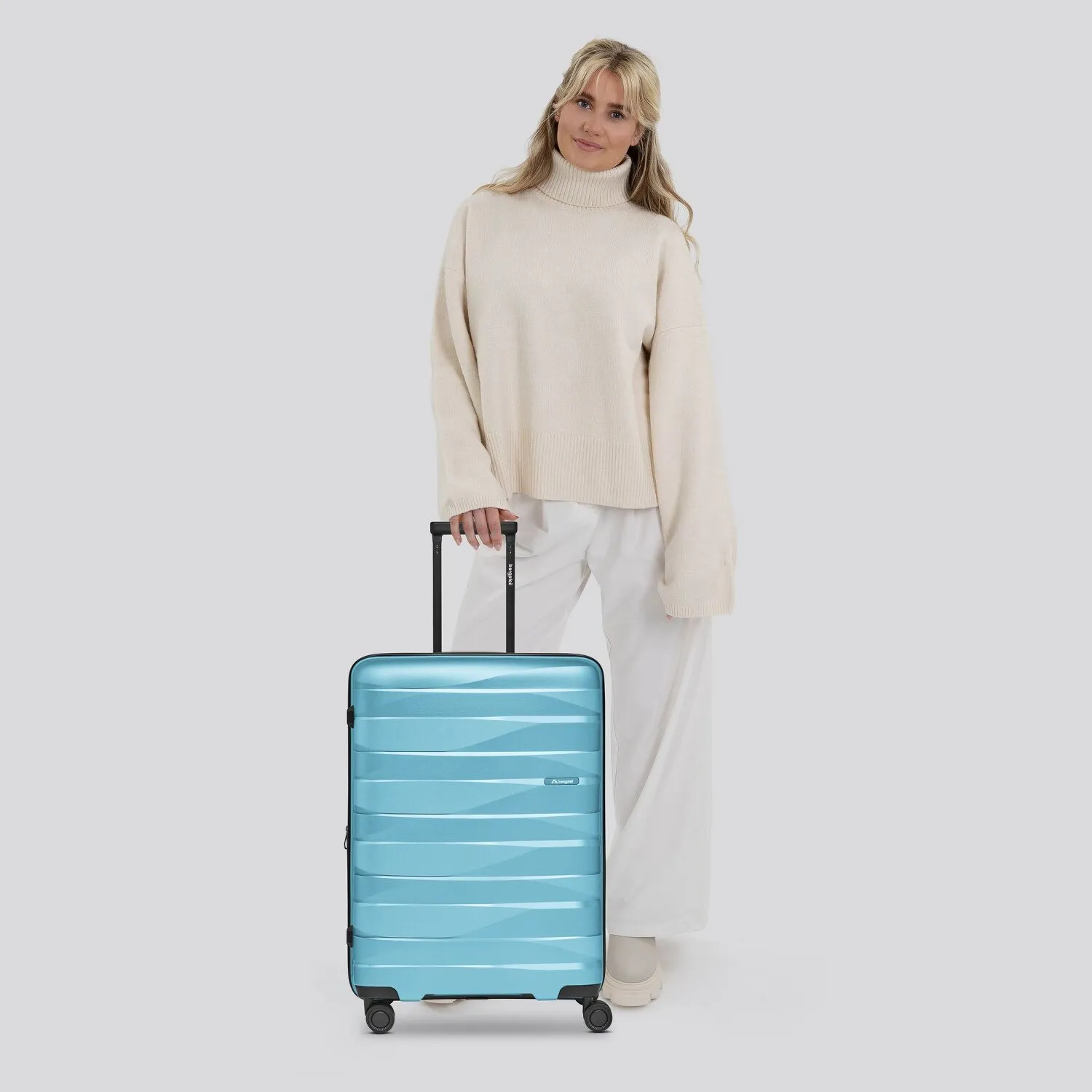 Bergpfeil Trolley da viaggio a 4 ruote M 66 cm con piega ad espansione