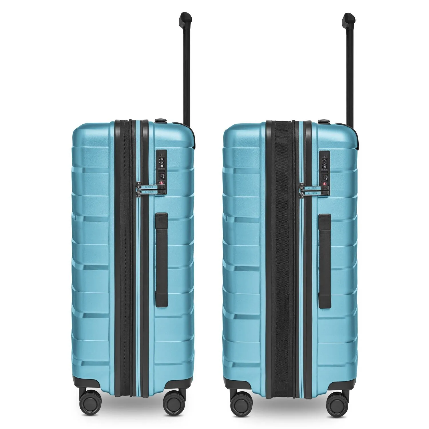 Bergpfeil Trolley da viaggio a 4 ruote M 66 cm con piega ad espansione