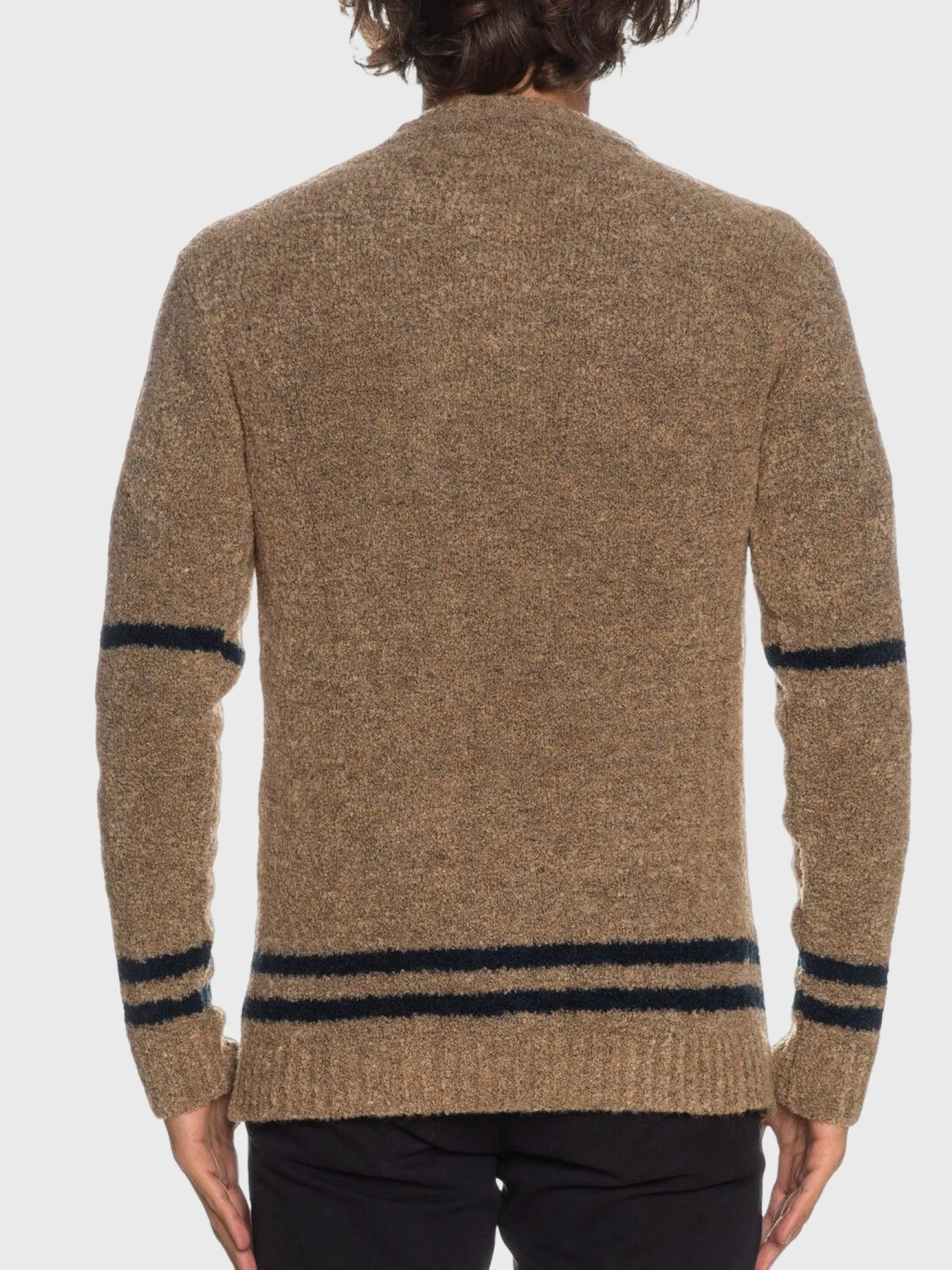 BICOLORE Maglione in misto lana Beige