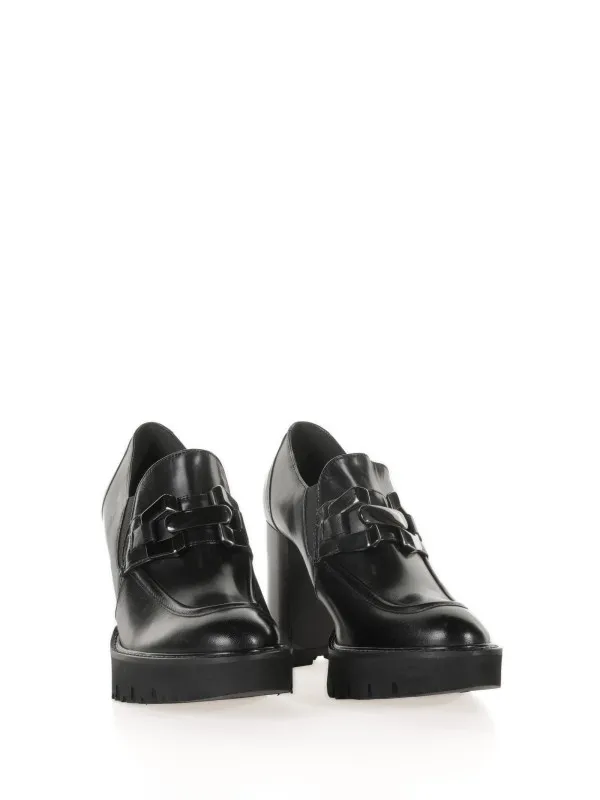 Black nappa loafer
