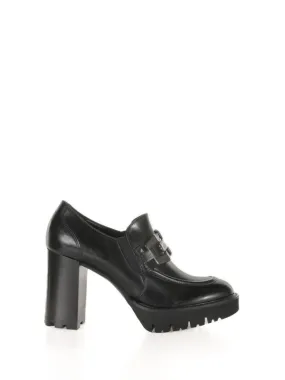 Black nappa loafer
