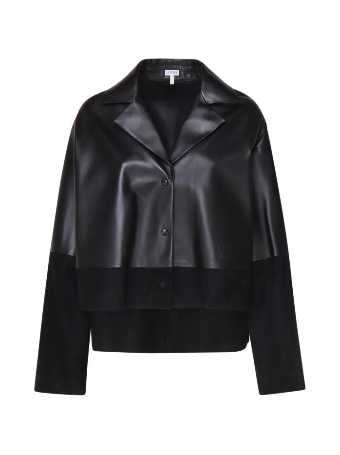 BLUSA PIGIAMA IN PELLE E RASO