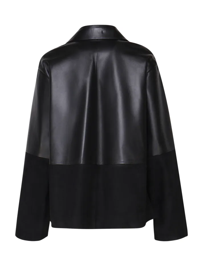 BLUSA PIGIAMA IN PELLE E RASO