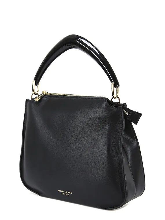 BORSA A MANO MY BEST BAG FIRENZE MADISON IN PELLE MYB-8122 NERO