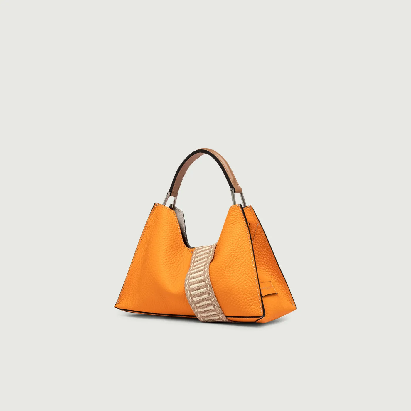 BORSA IN PELLE AURORA COLOR ARANCIO