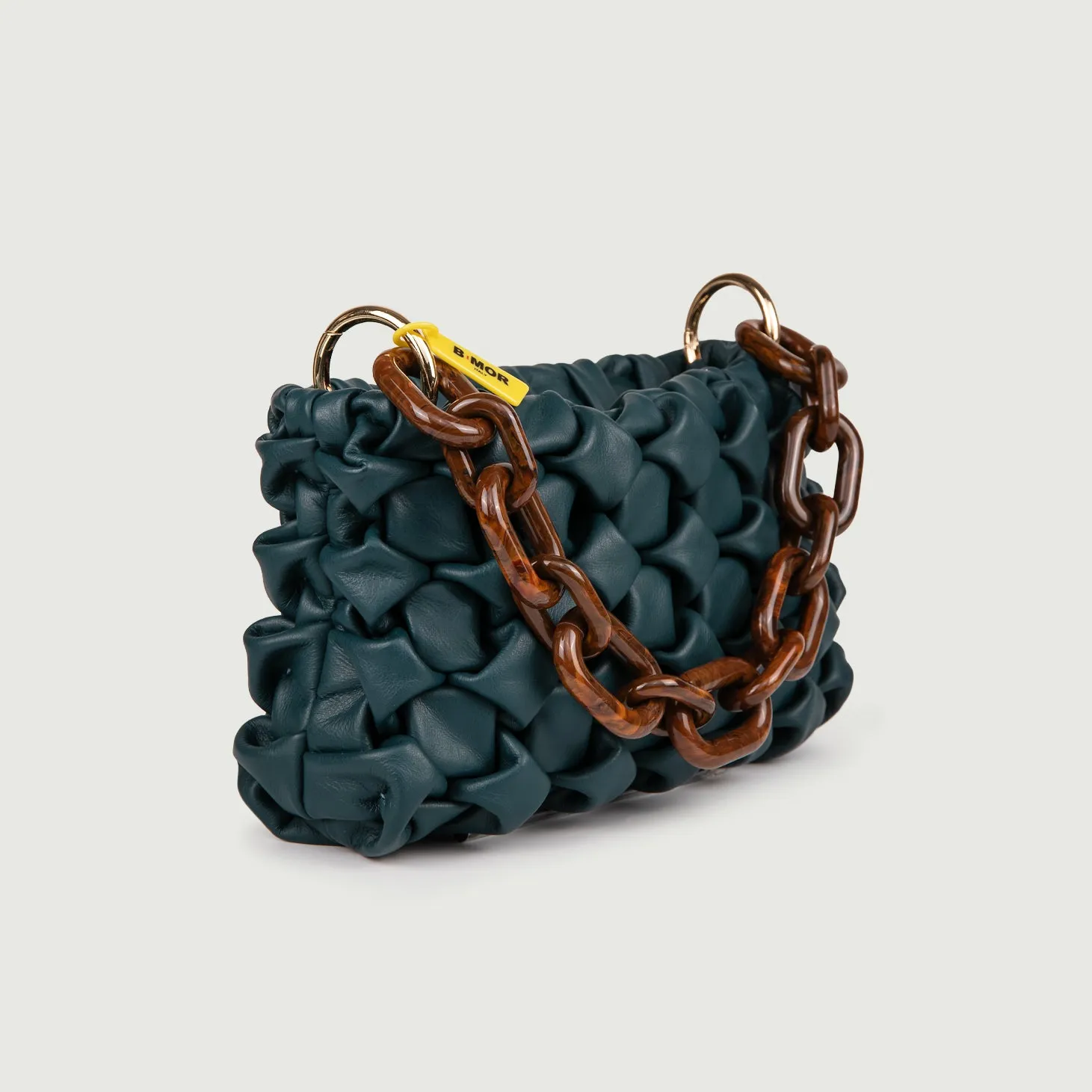 BORSA IN PELLE INTRECCIATA OTTANIO CURLY