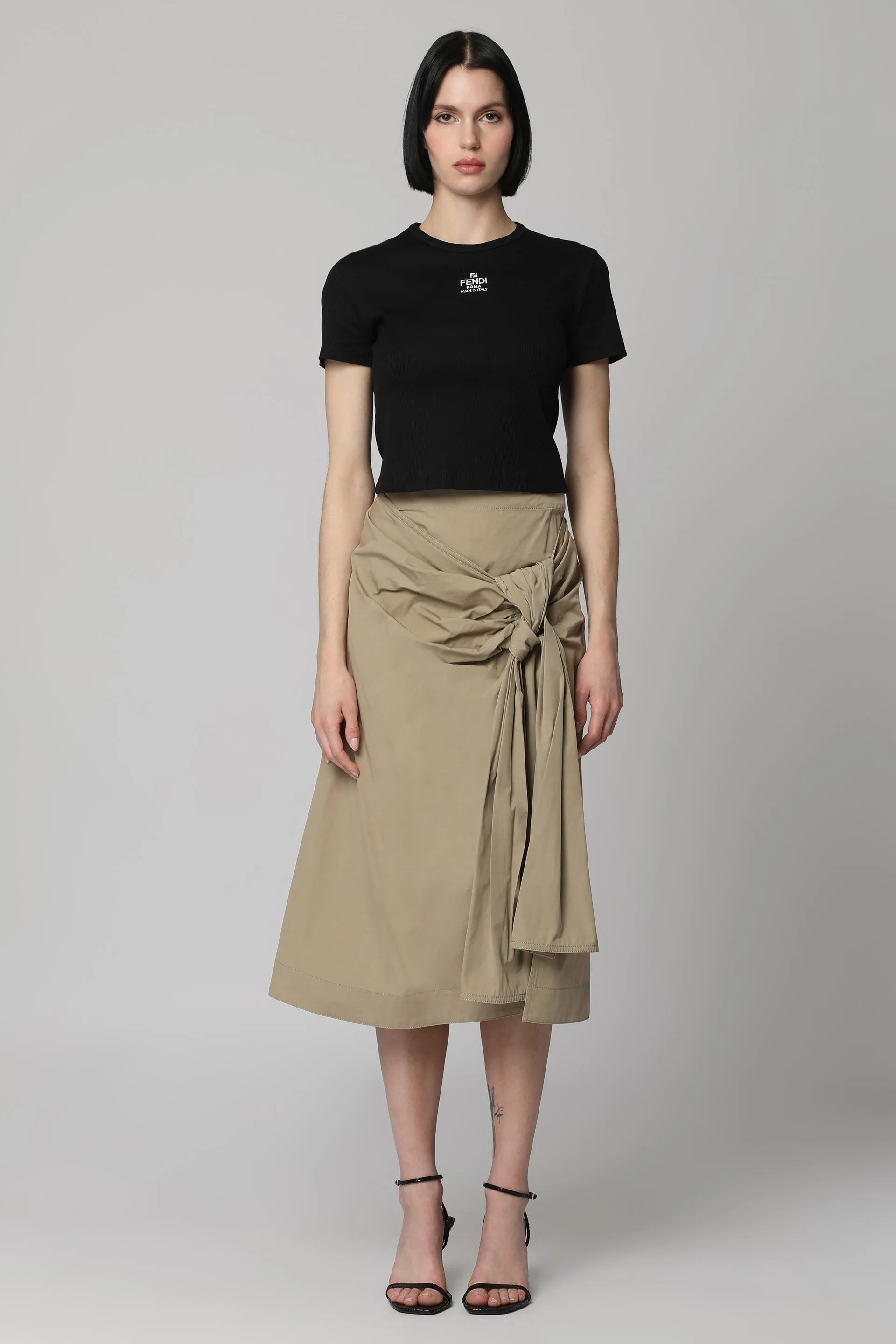 Bottega Veneta Gonna midi in cotone