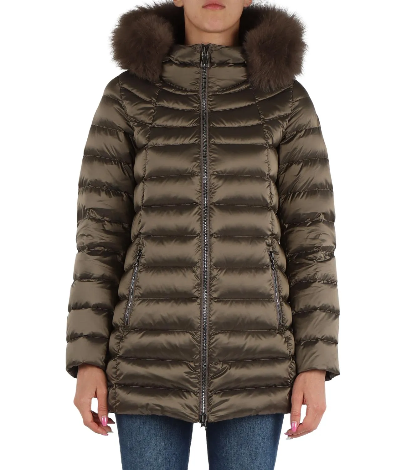 Brand COlmar Giacca Colmar lungo da donna color marrone bronzo