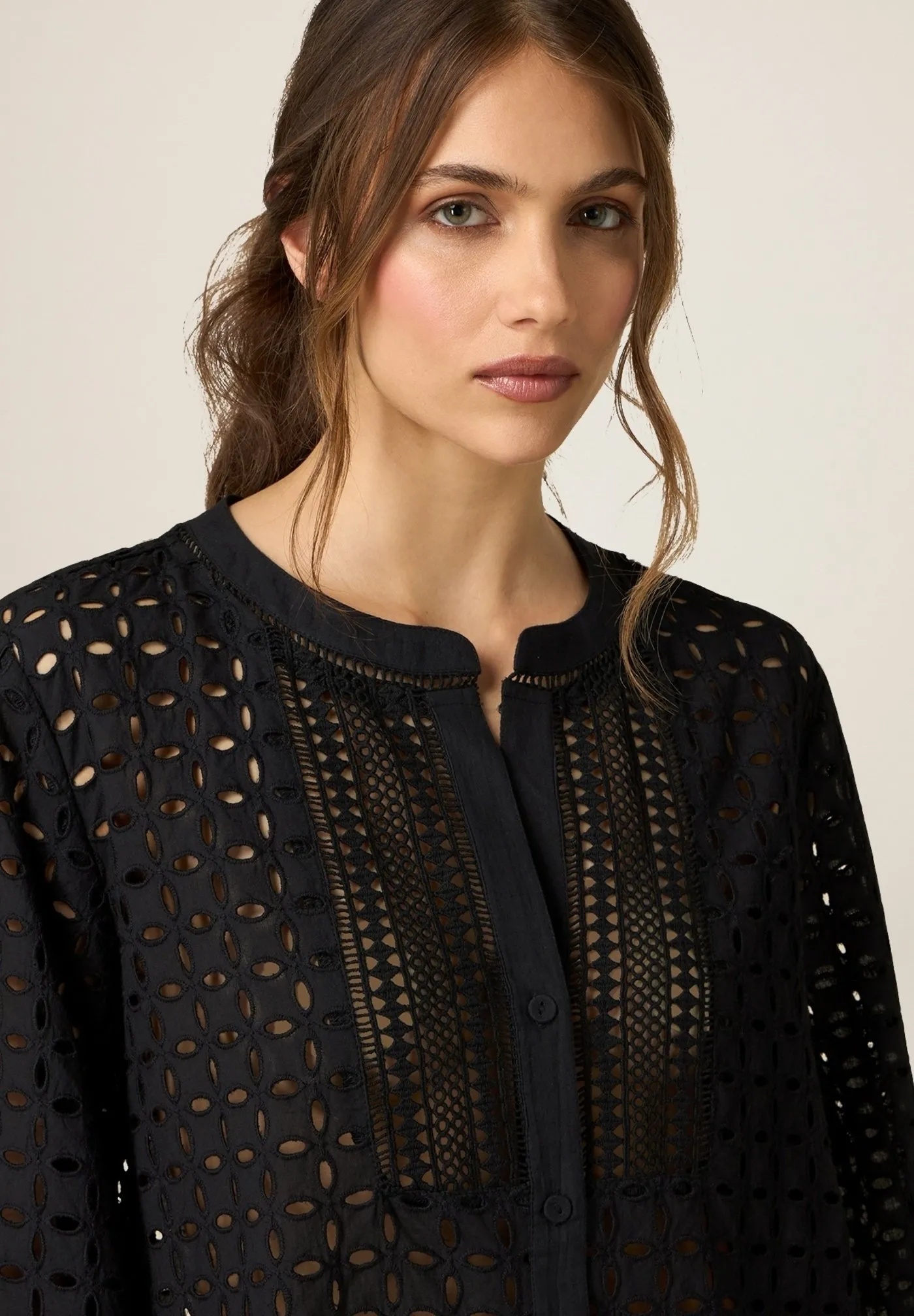 BRODERIE ANGLAISE  - Camicia
