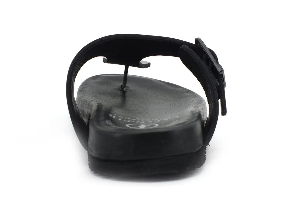 CAFENOIR Ciabatta Infradito Pelle Nero ST1520