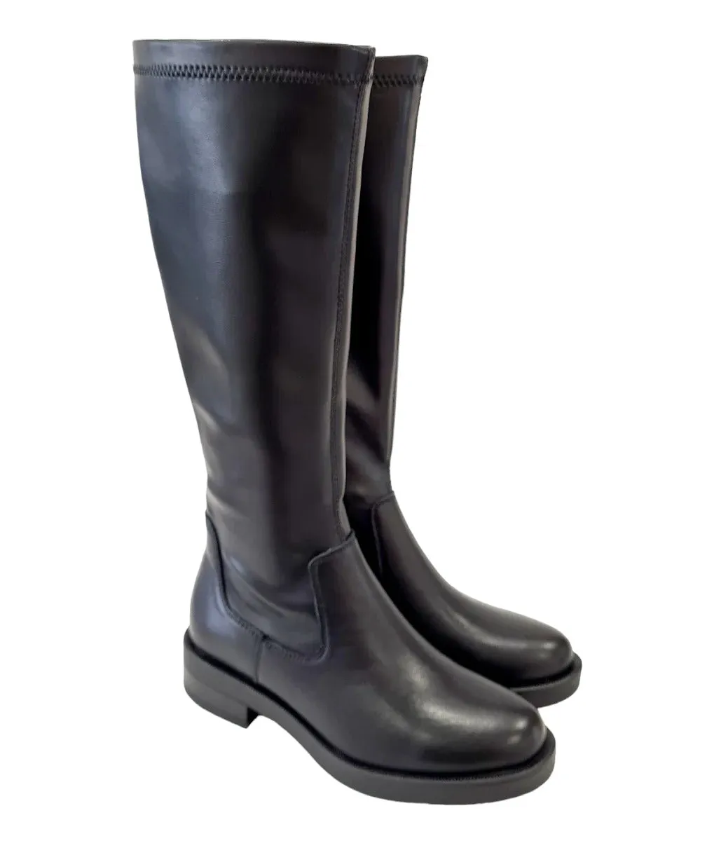 Cafe'Noir Stivale Elasticizzato Black fondo gomma alto 4 cm. rif.761