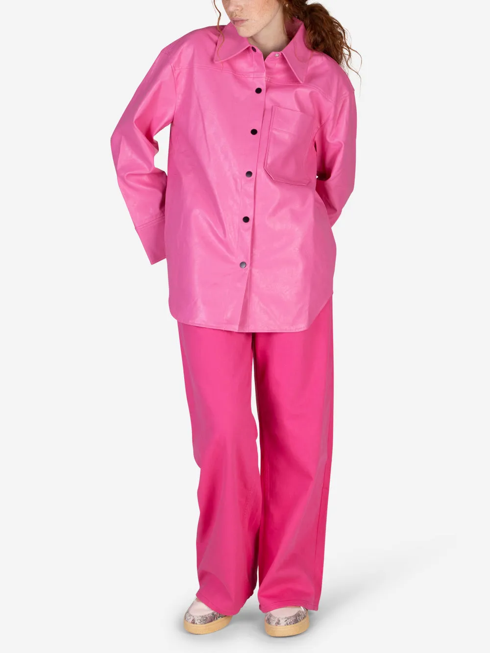 Camicia Bahina in pelle sintetica