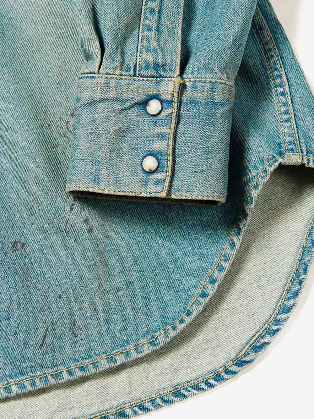 Camicia denim effetto vissuto