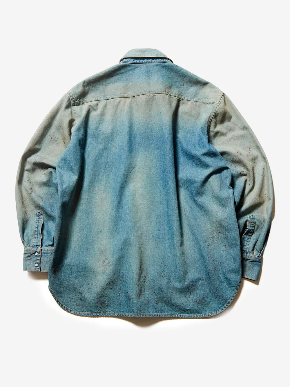 Camicia denim effetto vissuto