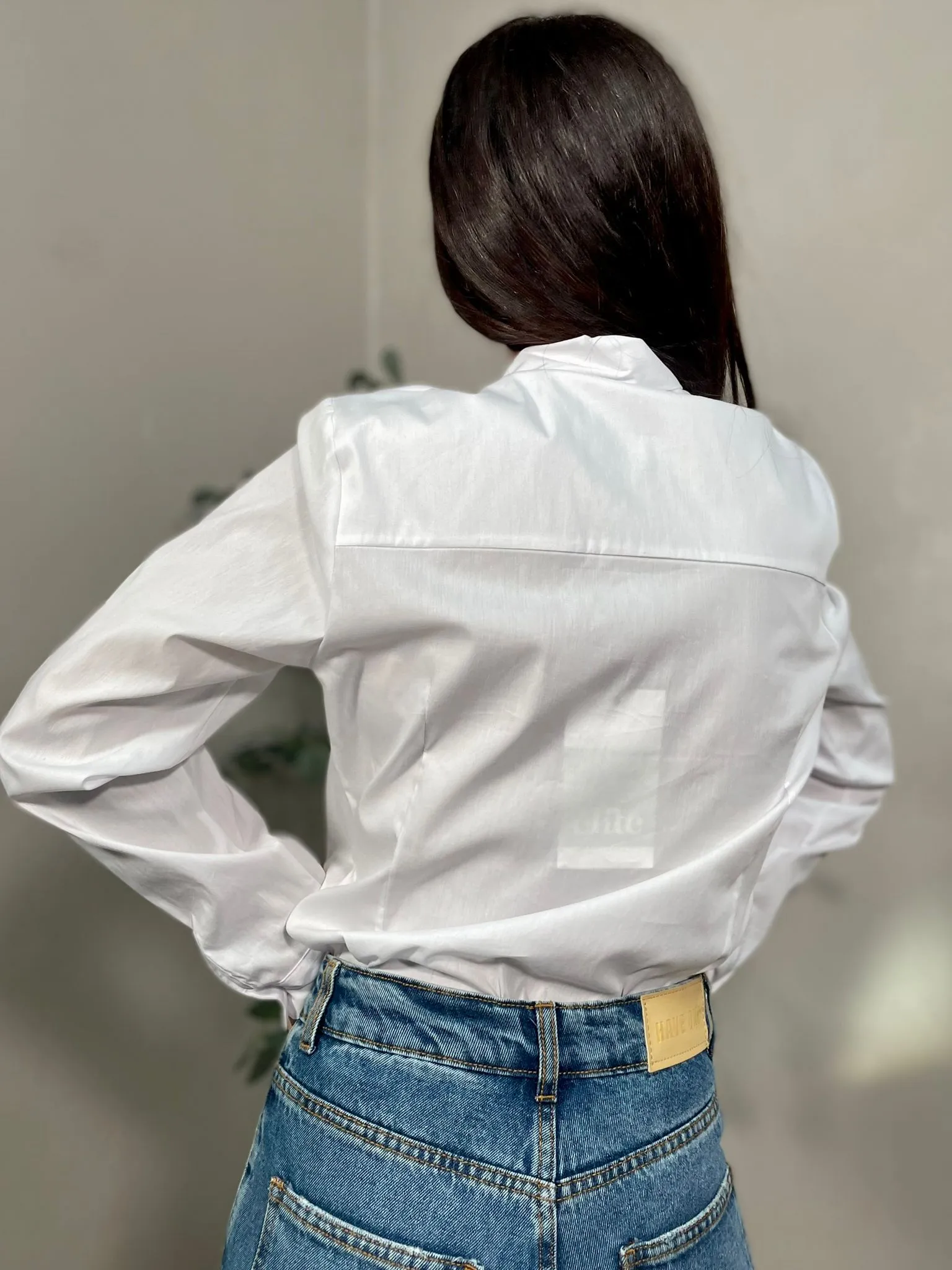 Camicia Fiocco Bianco