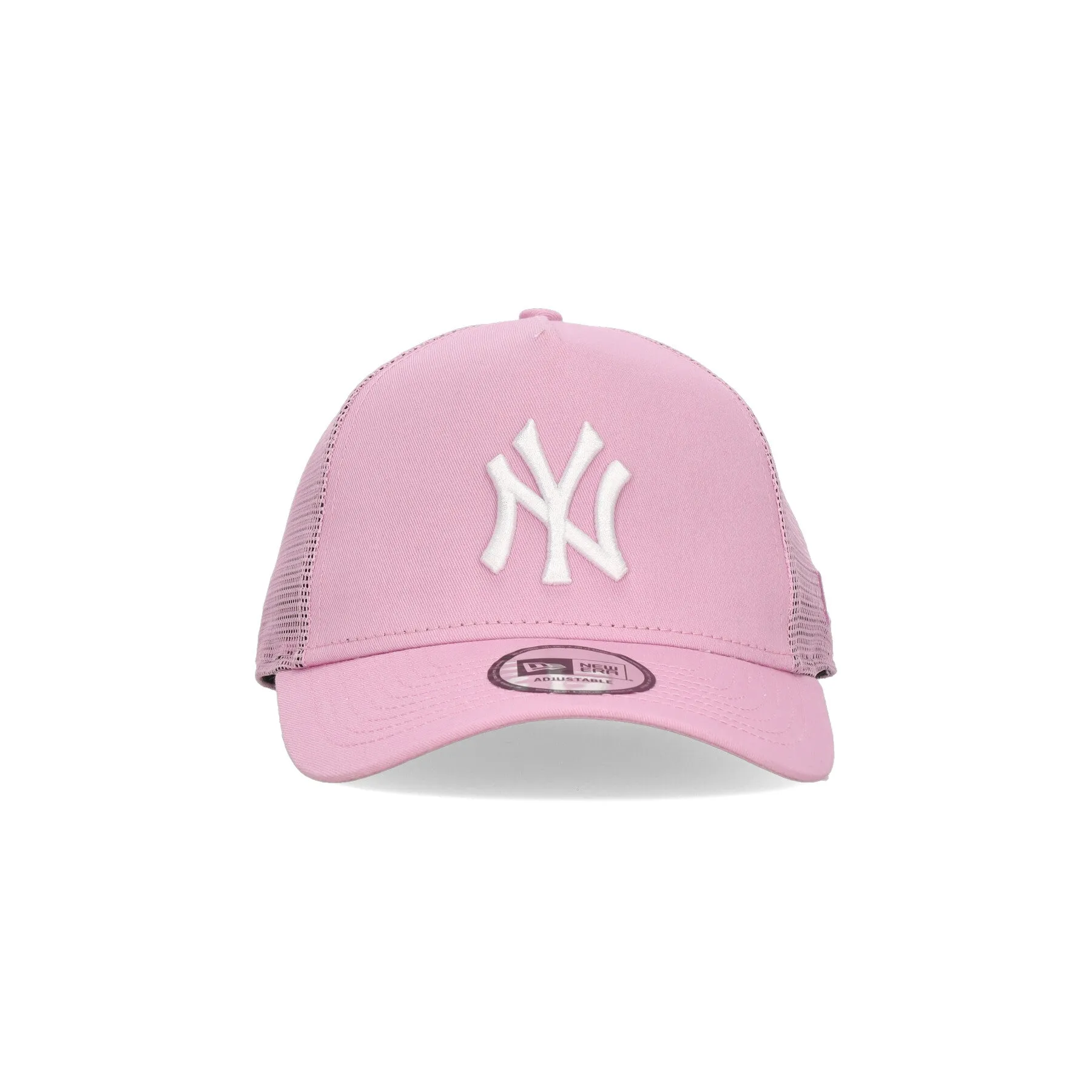 Cappellino Visiera Curva Uomo Mlb League Essential Trucker Neyyan Full Pink/white