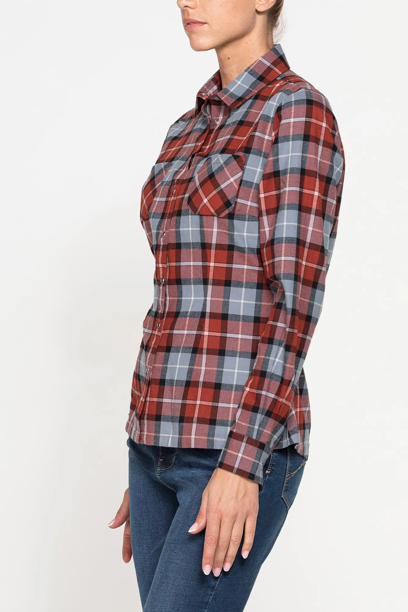 Carrera  ---------    ------------Camicia basic in flanella a quadri - Marrone