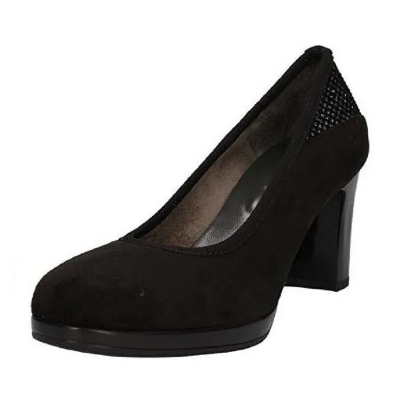 Cinzia Soft - Art. IAB333080-CB-Decolteè Donna- Colore nero- Materiale Scamosciato