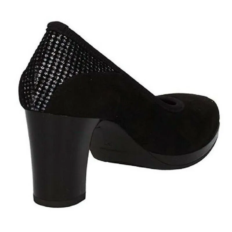 Cinzia Soft - Art. IAB333080-CB-Decolteè Donna- Colore nero- Materiale Scamosciato