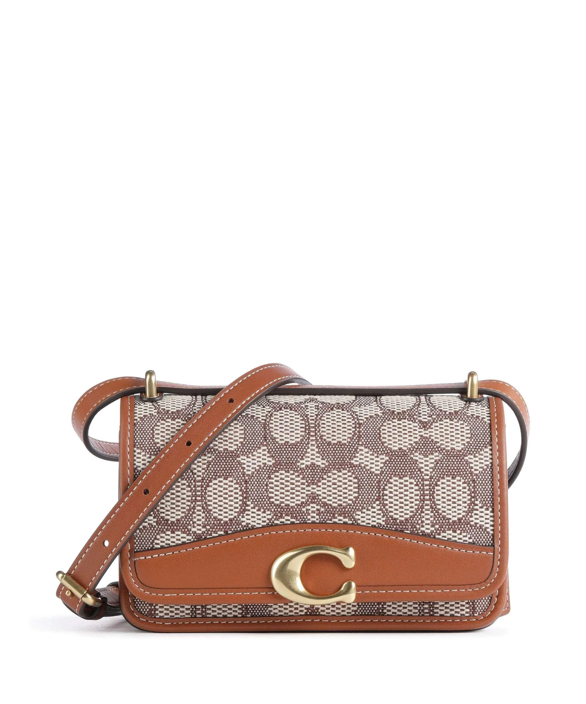  Coach Bandit Borsa a spalla tissu, pelle a grana fine marrone  