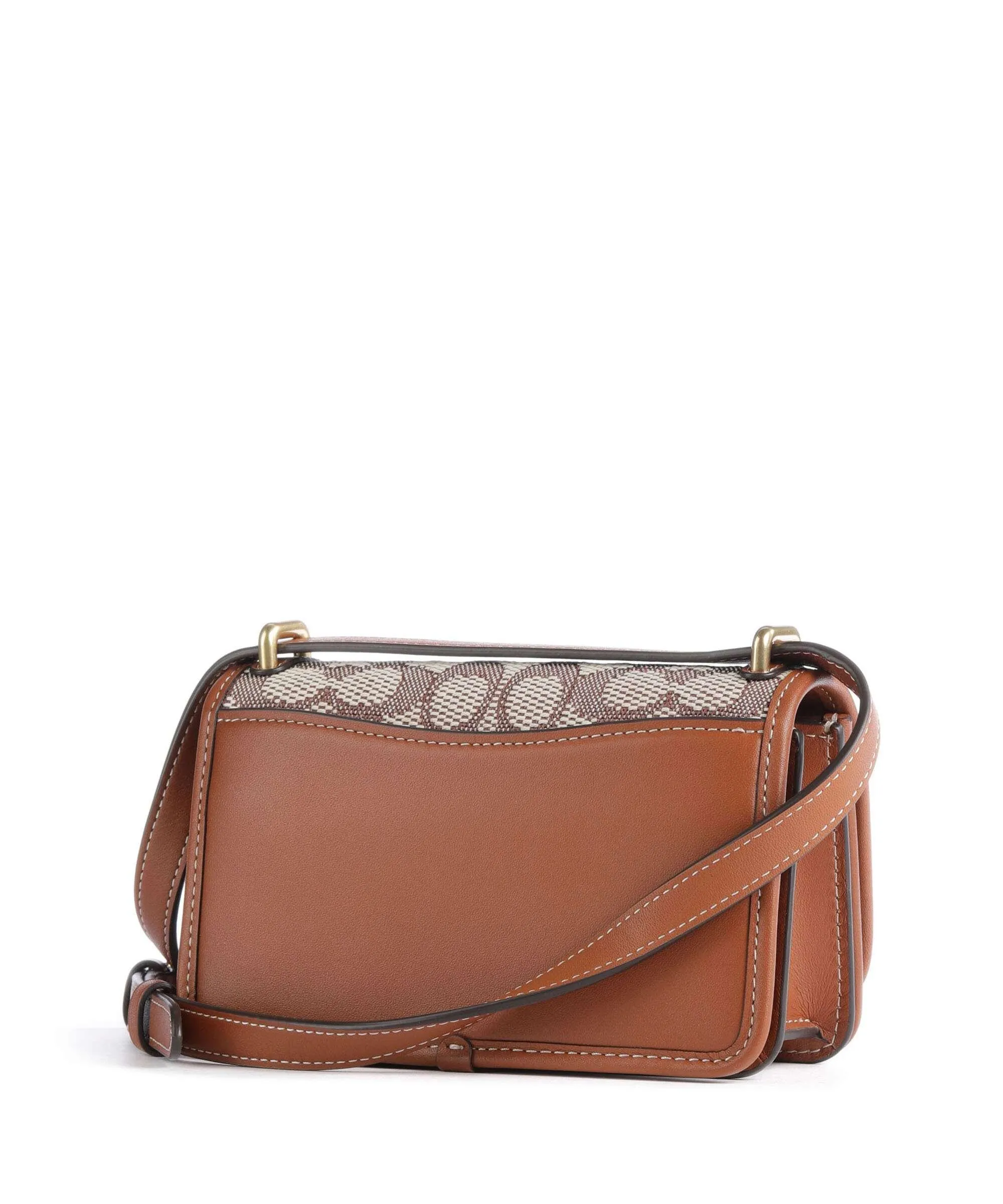  Coach Bandit Borsa a spalla tissu, pelle a grana fine marrone  