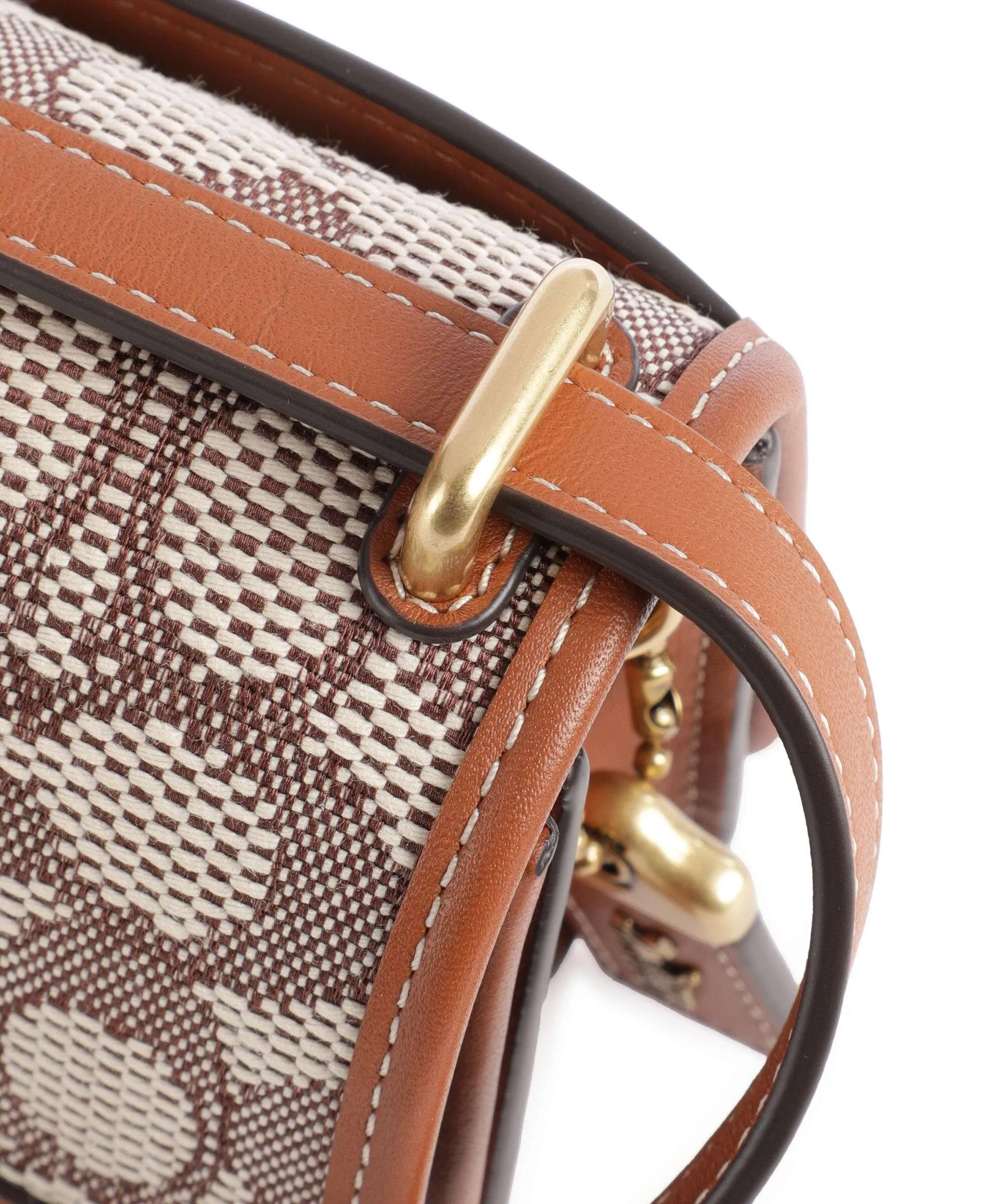  Coach Bandit Borsa a spalla tissu, pelle a grana fine marrone  