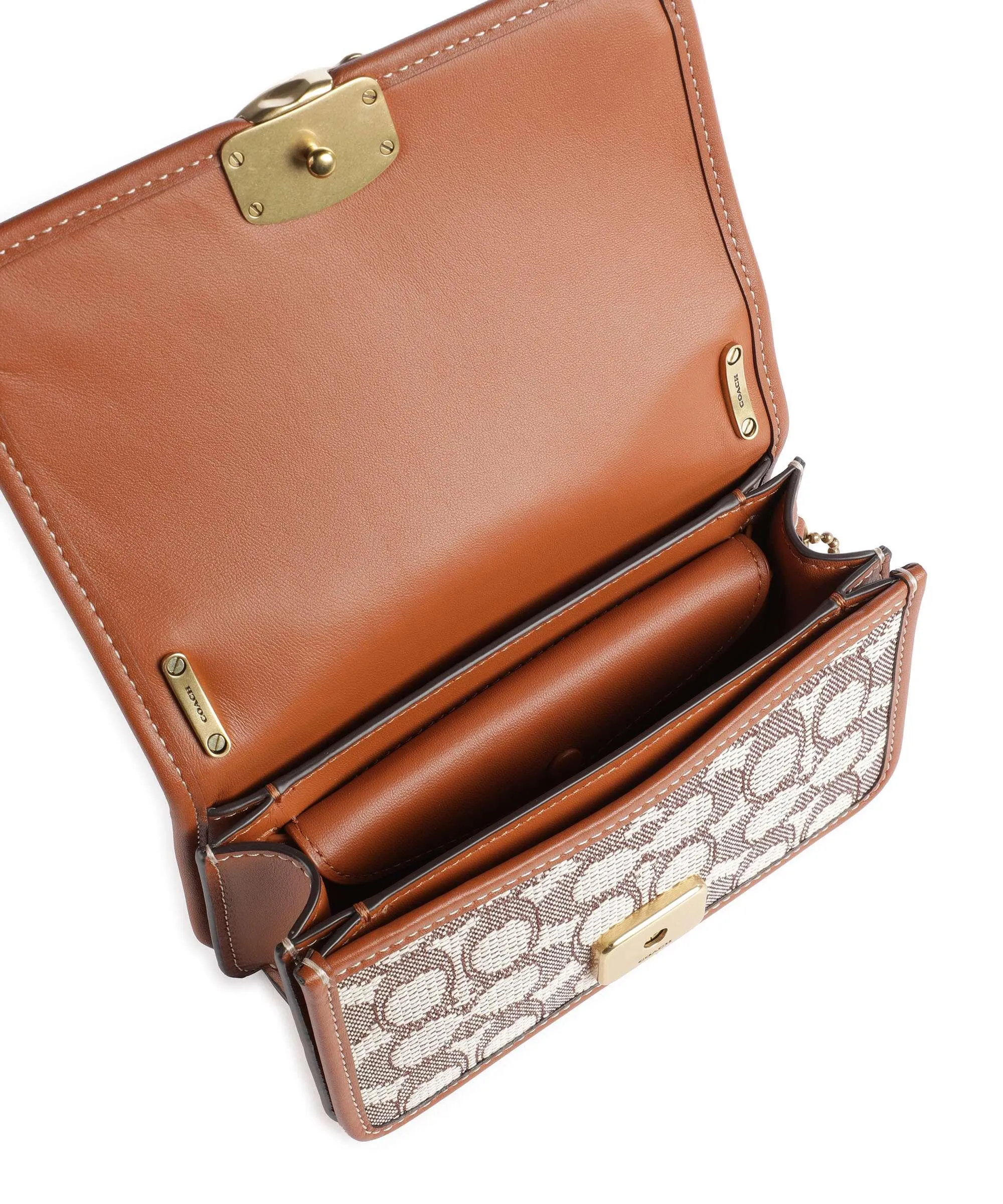  Coach Bandit Borsa a spalla tissu, pelle a grana fine marrone  