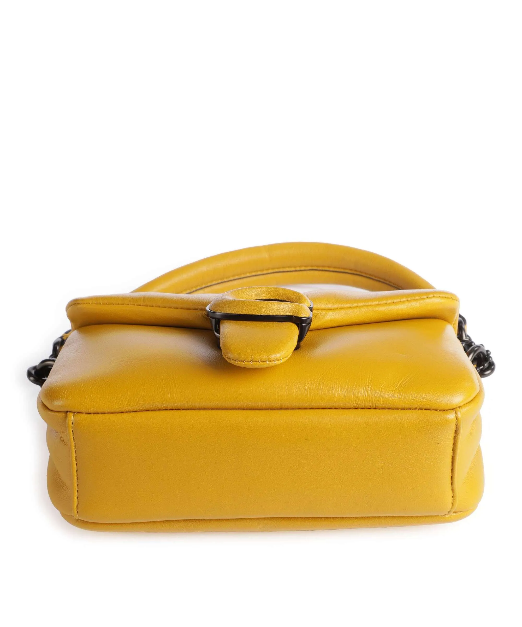  Coach Pillow Tabby 18 Borsa a tracolla nappa pelle giallo senape  