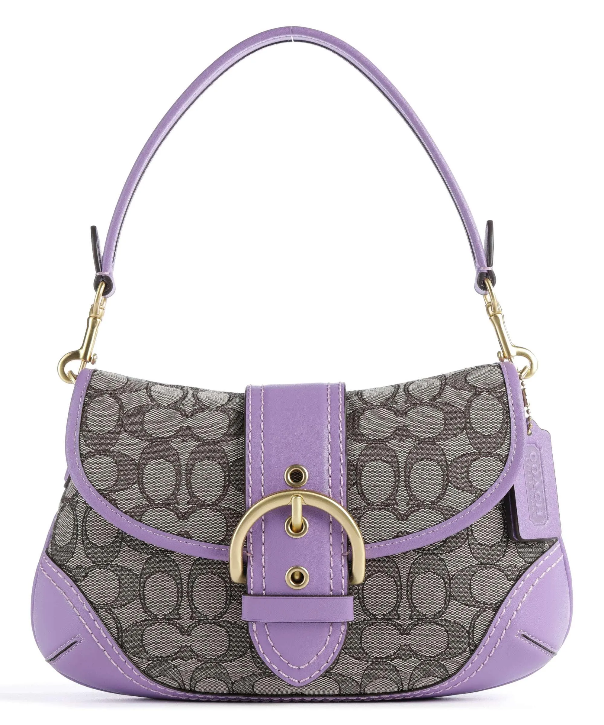  Coach Soho Borsa a spalla tissu, pelle riciclato viola  