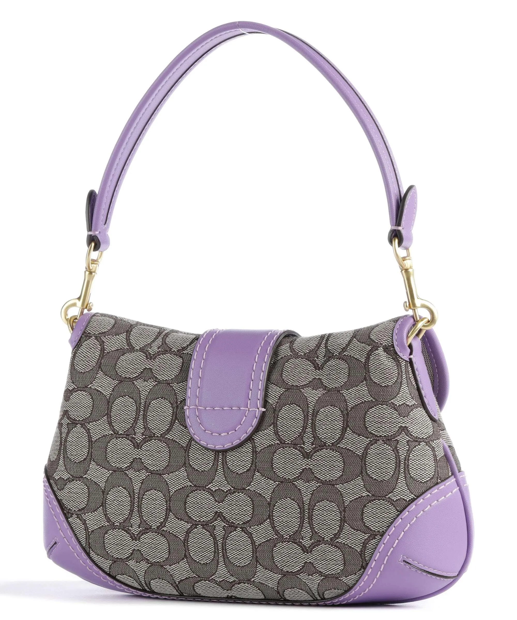  Coach Soho Borsa a spalla tissu, pelle riciclato viola  