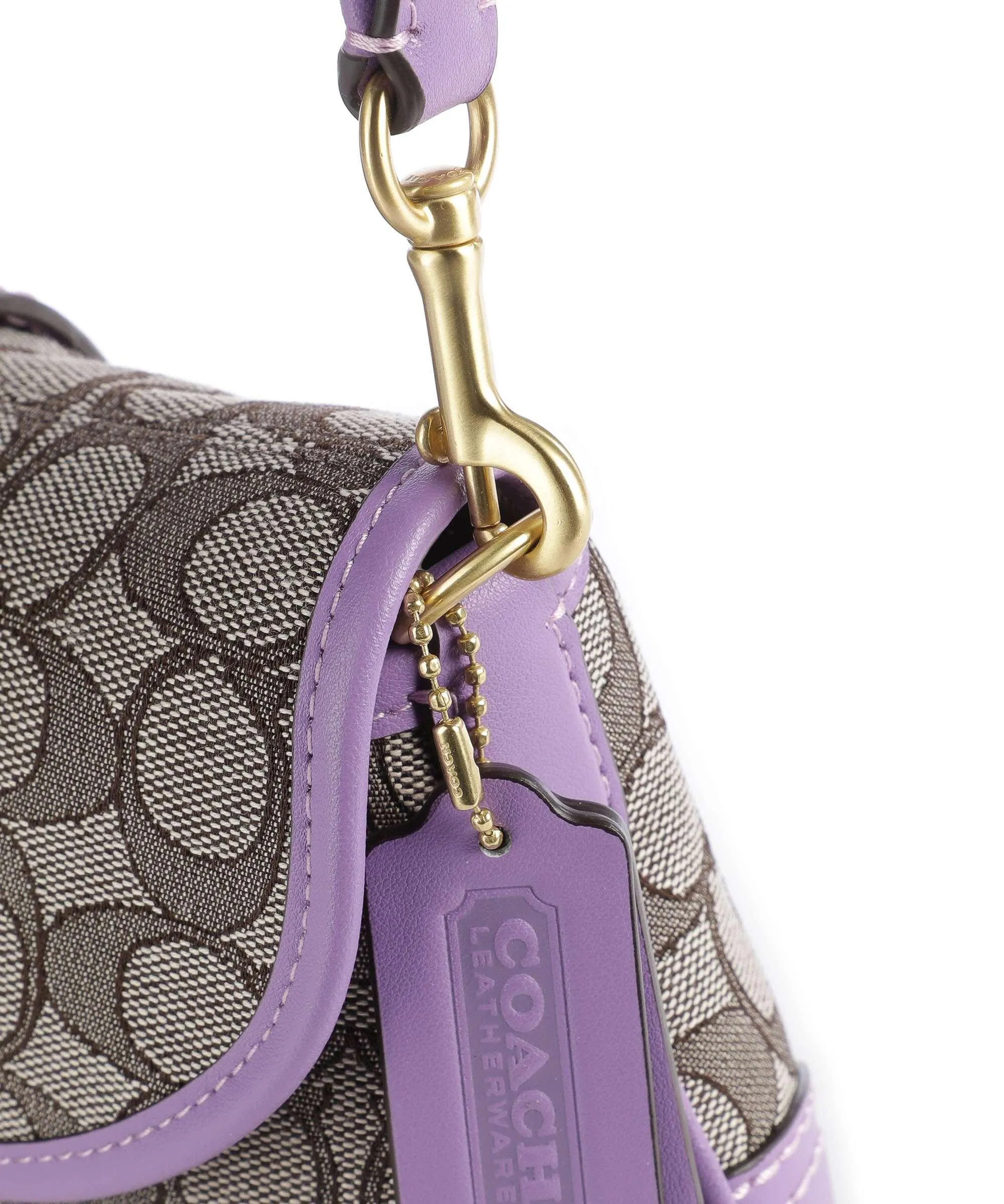  Coach Soho Borsa a spalla tissu, pelle riciclato viola  