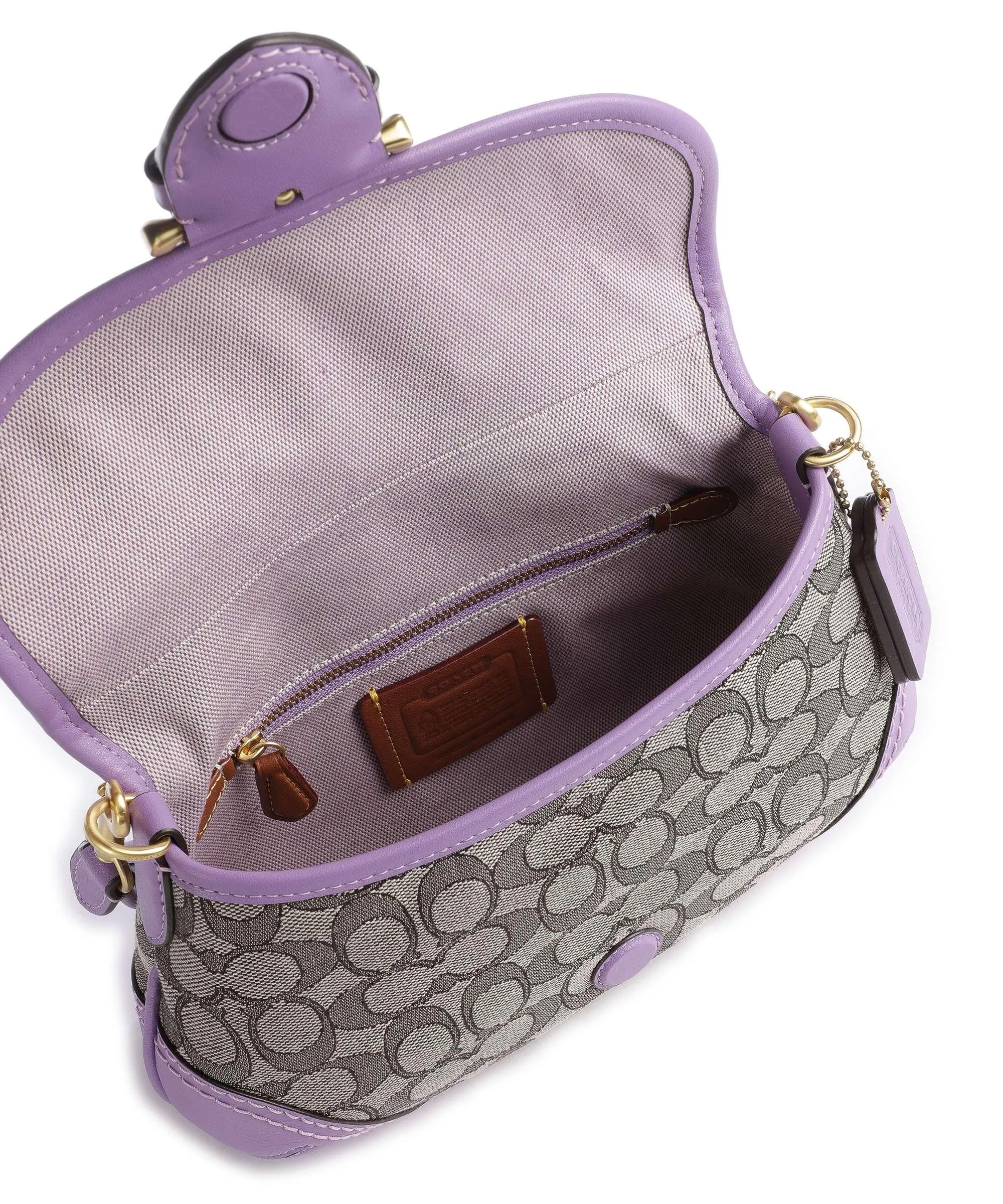  Coach Soho Borsa a spalla tissu, pelle riciclato viola  