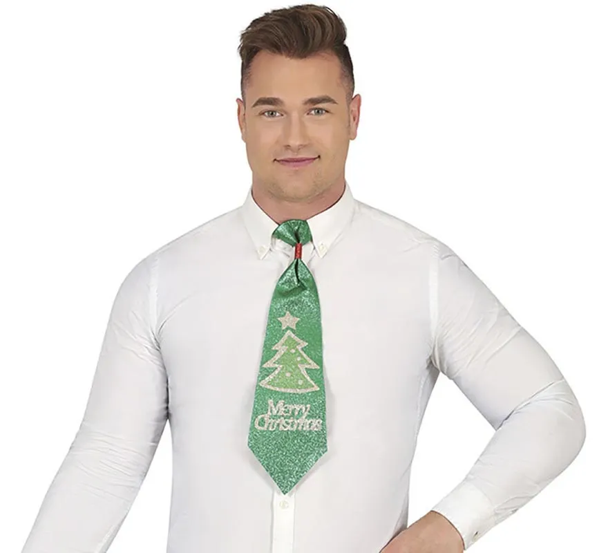 Cravatta natalizia 45 cm con Albero in colori assortiti