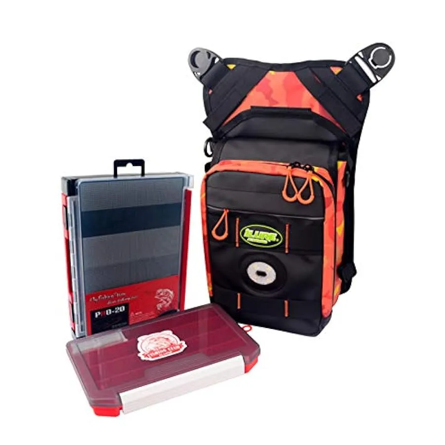 DangLeKJ Borsa da Pesca, Borsa per attrezzatura da Pesca Borsa da Pesca Resistente all’Acqua Borsa a Tracolla a Tracolla con Div