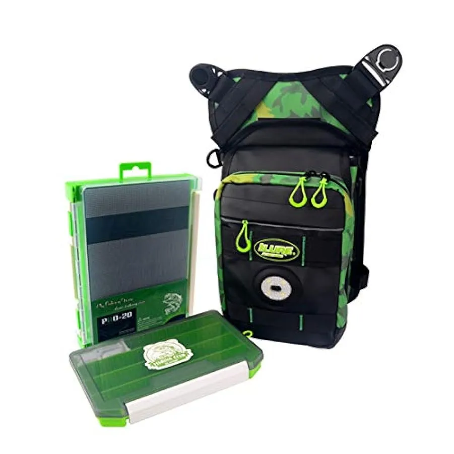 DangLeKJ Borsa da Pesca, Borsa per attrezzatura da Pesca Borsa da Pesca Resistente all’Acqua Borsa a Tracolla a Tracolla con Div
