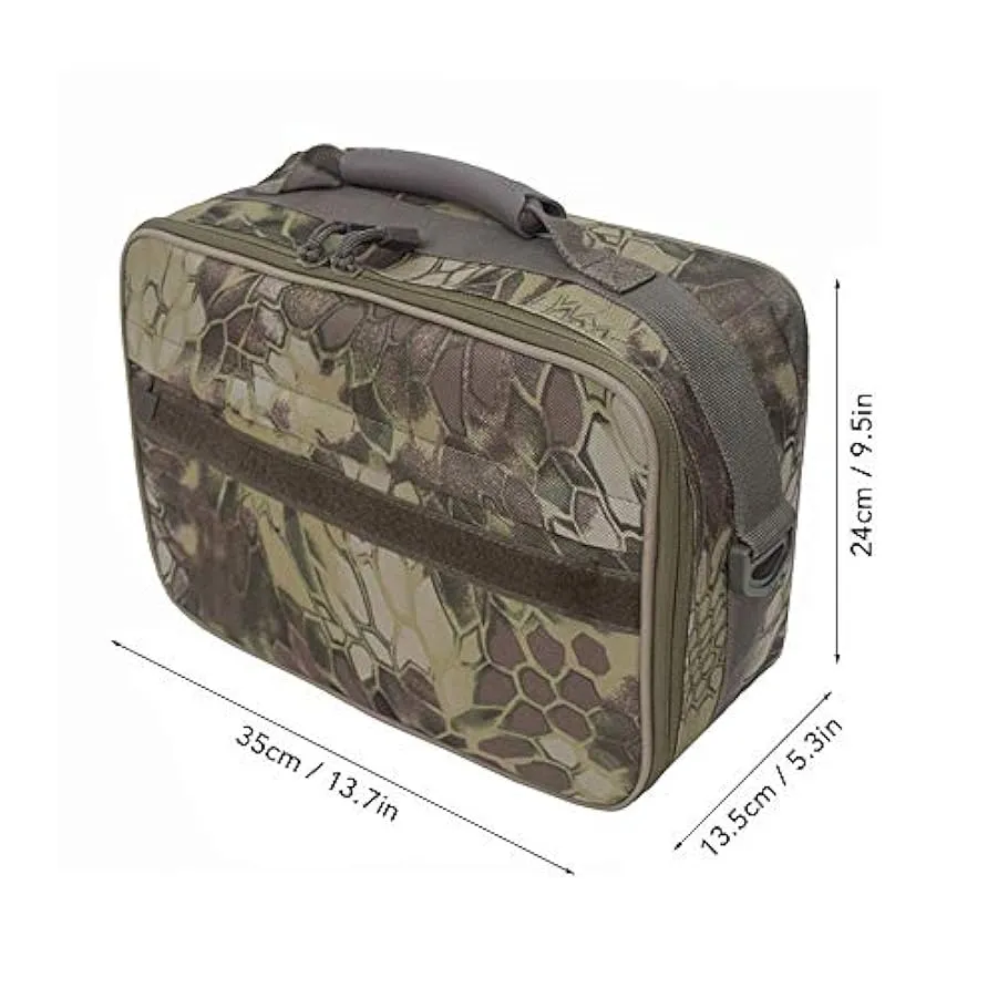 DangLeKJ Borsa da Pesca, Borsa per attrezzatura da Pesca Borsa da Pesca Resistente all’Acqua Borsa a Tracolla a Tracolla con Div