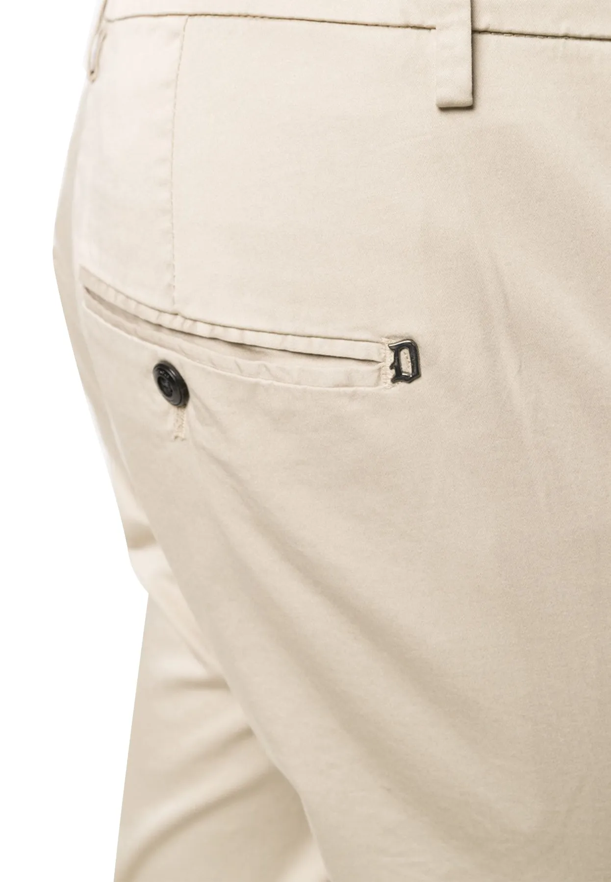 Dondup pantalone Gaubert beige uomo in cotone