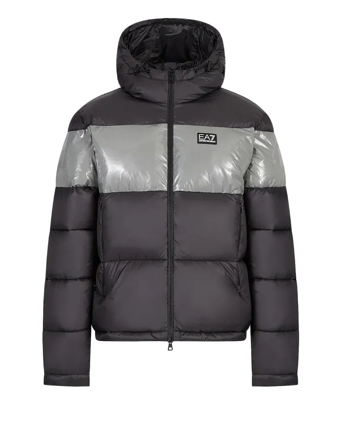 EA7 Armani Piumino Uomo 6LPB10 PN5ZZ A-EE Impermeabile Eco 1200 BLACK