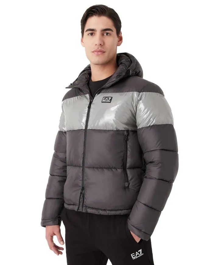 EA7 Armani Piumino Uomo 6LPB10 PN5ZZ A-EE Impermeabile Eco 1200 BLACK